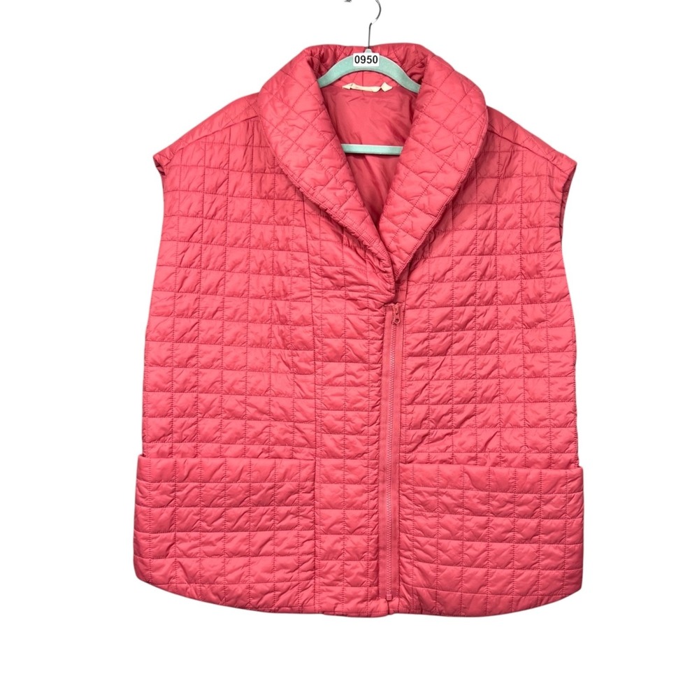 Soft Surroundings Daybreaker Vest Women's 3x Retro Rose Lightweight Quilted